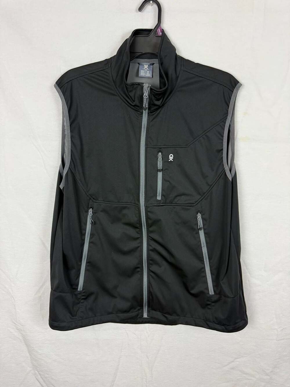 Little Donkey Andy Men's Lightweight Softshell Windproof Full Zip Vest Black
